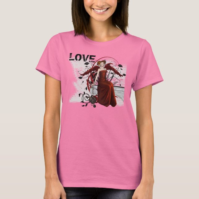 Camiseta corazón, AMOR (Anverso)