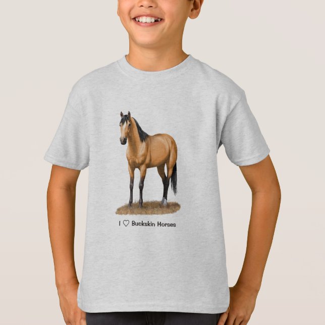 Camiseta Corazón (amor) Caballos de piel de gallina (Anverso)