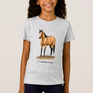 Camiseta Corazón (amor) Caballos de piel de gallina