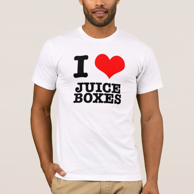 CAMISETA CORAZÓN (AMOR) CAJAS DE JUGO (Anverso)