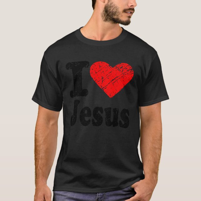 Camiseta Corazón Amor Jesucristo Cita Cristiana Hombres Muj (Anverso)
