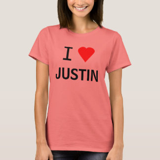 Camiseta ¿Corazón (Amor) Justin O ? T Shirt