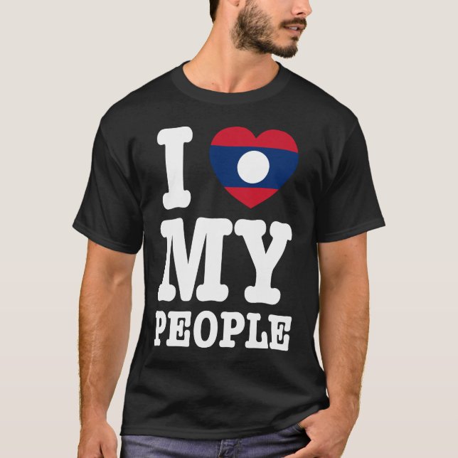 Camiseta Corazón (amor) Mi pueblo lao (Anverso)