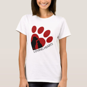 Camiseta corazón amoroso