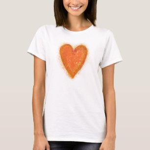 Camiseta Corazón anaranjado