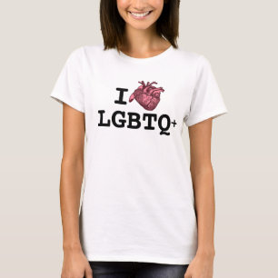 Camiseta Corazón anatómicamente correcto I Heart LGBTQ+
