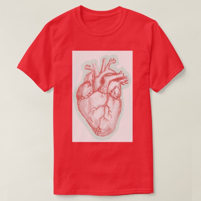 Camiseta corazón anatómico 1 (Diseño del anverso)