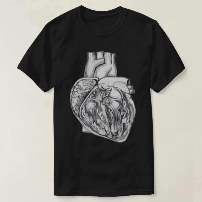 Camiseta Corazón anatómico 2 (Diseño del anverso)