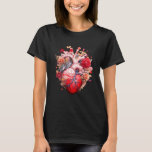 Camiseta Corazón anatómico con flores<br><div class="desc">Explore el delicado equilibrio entre la vida y la belleza con nuestra intrigante impresión, 'Corazón anatómico con flores'. Esta singular obra de arte entrelaza los intrincados detalles de un corazón anatómico con la suave elegancia de las flores florecientes, creando una fascinante yuxtaposición de la ciencia y el arte. Con su...</div>