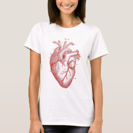 Camiseta Corazón anatómico rojo