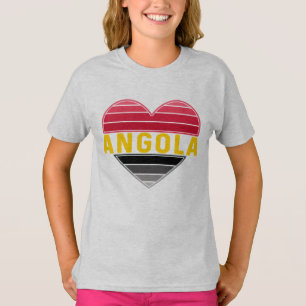 Camiseta Corazón angoleño, amo Angola