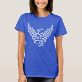 Camiseta Corazón Antiguo Con Alas