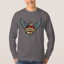 Camiseta Corazón Antiguo Con Alas