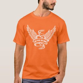 Camiseta Corazón Antiguo Con Alas