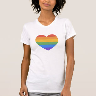 Camiseta Corazón arco iris