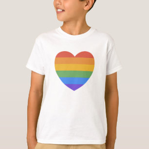 Camiseta Corazón arco iris