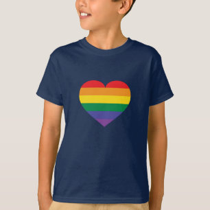 Camiseta Corazón arcoiris