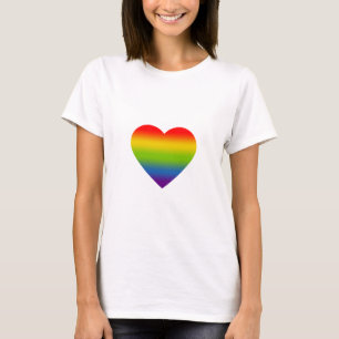 Camiseta Corazón Arcoíris