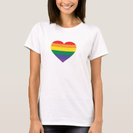 Camiseta Corazón arcoiris