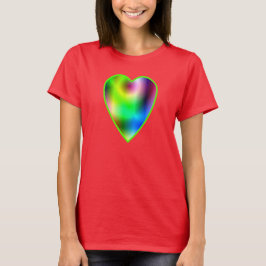 Camiseta Corazón arcoiris