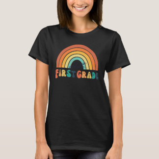 Camiseta Corazón Arcoíris Boho Para Maestras Mujeres Hola K