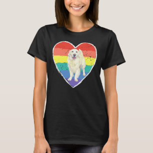 Camiseta Corazón arcoiris Dorado Labrador perro Mascota rec