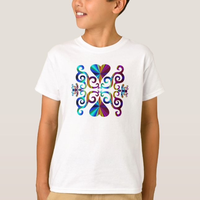 Camiseta Corazón arcoiris y Lily (Anverso)