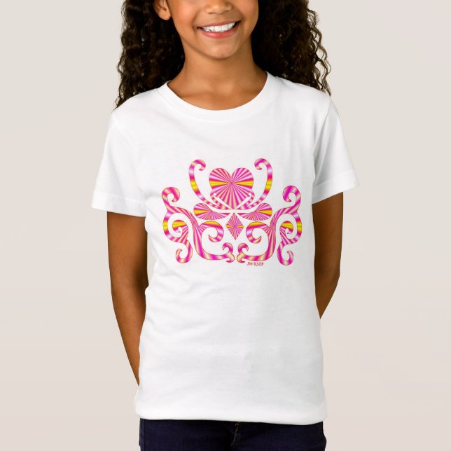 Camiseta Corazón arcoiris y Lily (Anverso)