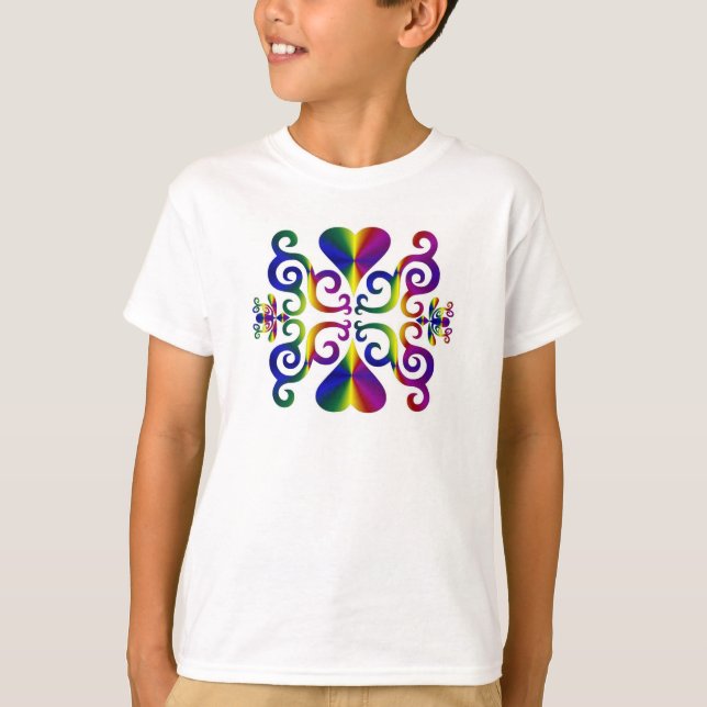 Camiseta Corazón arcoiris y Lily (Anverso)