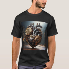 Camiseta Corazón artificial de Steampunk