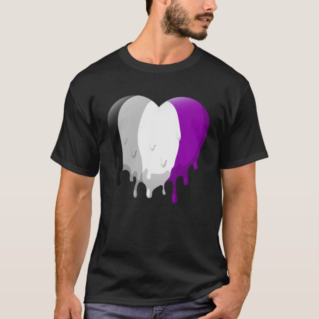 Camiseta Corazón asexual (Anverso)
