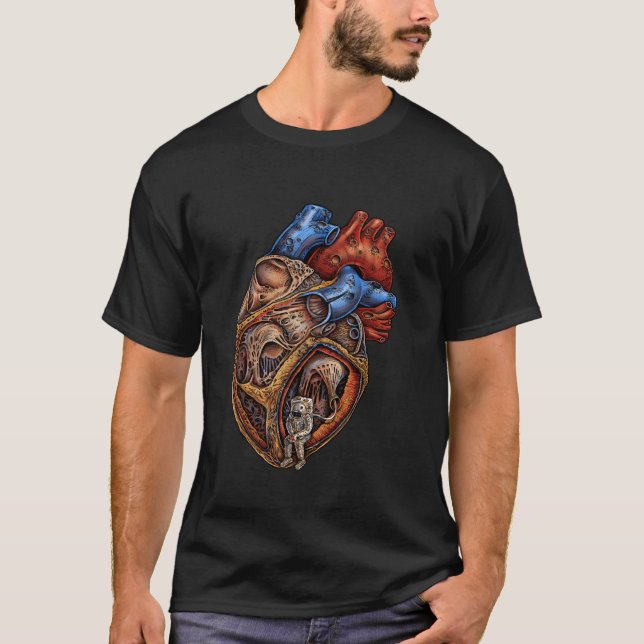 Camiseta Corazón astronauta Emek Artman (Anverso)