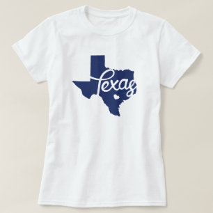 Camiseta Corazón azul de Texas