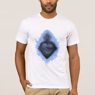 Camiseta Corazón azul sagrado