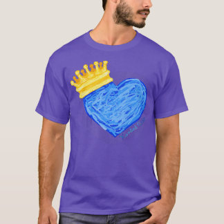 Camiseta Corazón azul y corona de Kansas City