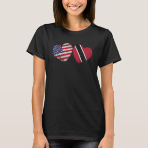 Camiseta Corazón Bandera Americana Bandera Patriótica Herit