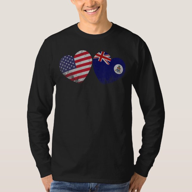 Camiseta Corazón Bandera Americana Caimán Familia Patriótic (Anverso)