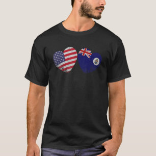 Camiseta Corazón Bandera Americana Caimán Familia Patriótic
