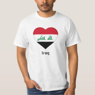 Camiseta Corazón - Bandera de Iraq