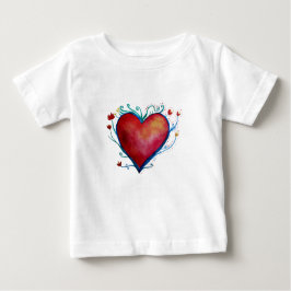 Camiseta Corazón Bebé Bella Jersey
