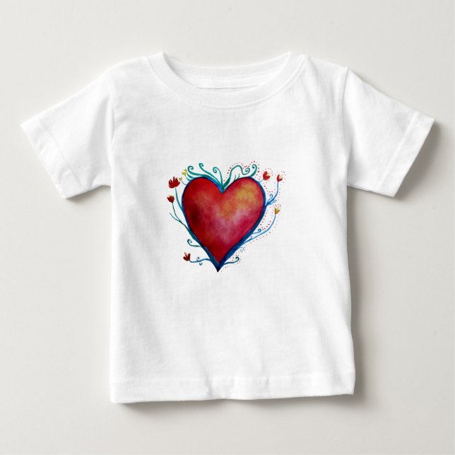 Camiseta Corazón Bebé Bella Jersey (Anverso)