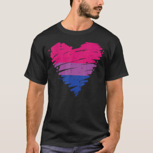 Camiseta Corazón Bisexual Amor Bi Orgullo Bandera Hombres L