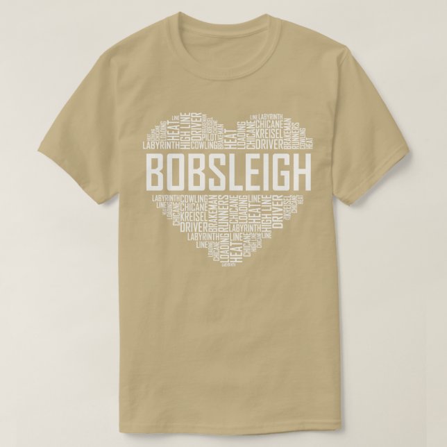 Camiseta Corazón Bobsled (Diseño del anverso)