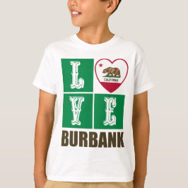 Camiseta Corazón Burbank de Bandera Estatal de la República