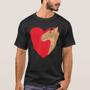 Camiseta Corazón Cabeza de Caballo Amor Ecuestre Montando A