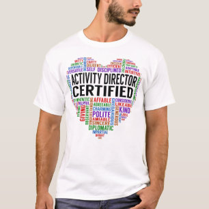 Camiseta Corazón certificado de director de actividad