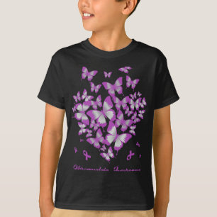 Camiseta Corazón Cinta púrpura Fibromialgia Guerrero de la