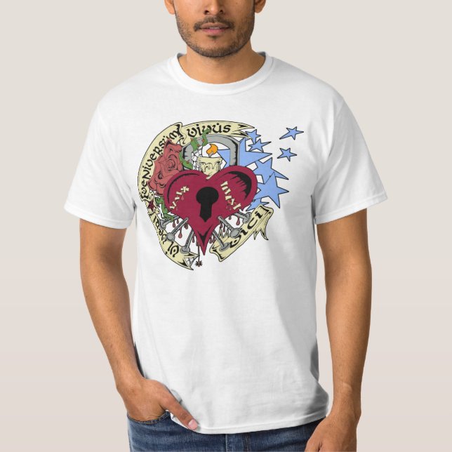 Camiseta Corazón clavado (Anverso)