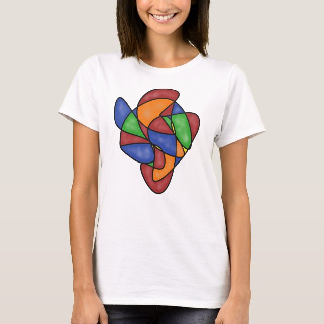 Camiseta Corazón colorido (Anverso)