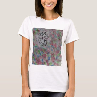 Camiseta Corazón colorido.,